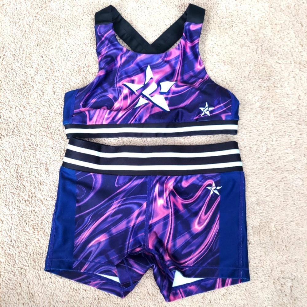 Rebel Sports Bra and shorts set